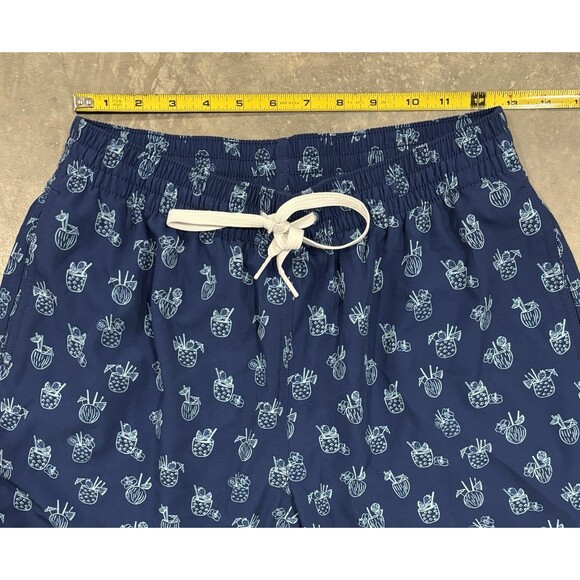 Chubbies The Coladas Quick-Dry 7" Swim Trunks with Boxer-Brief Liner Mens Medium - Picture 3 of 8